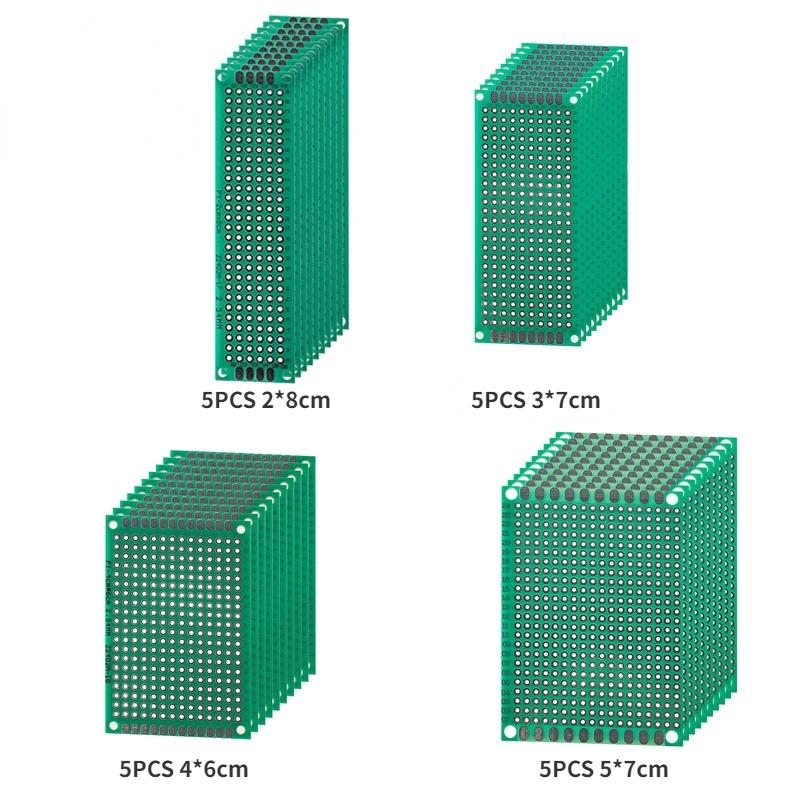  PCB   ȸ , Ƶ̳ DIY ŰƮ, ܸ PCB , 2x8cm, 3x7cm, 4x6cm, 5x7cm,  5 , 20 